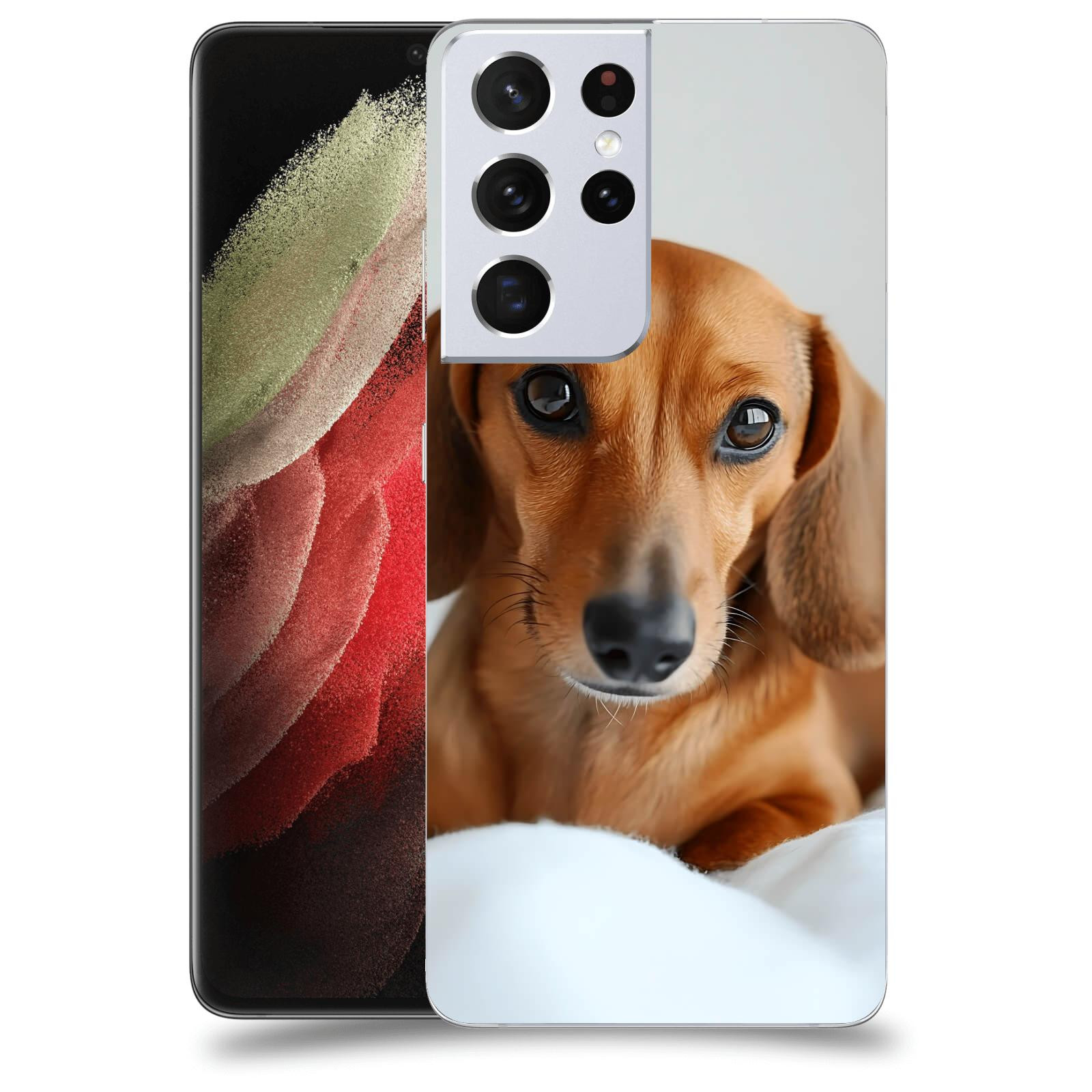 ACOVER Kryt na mobil Samsung Galaxy S21 Ultra 5G G998B - Dachshund II