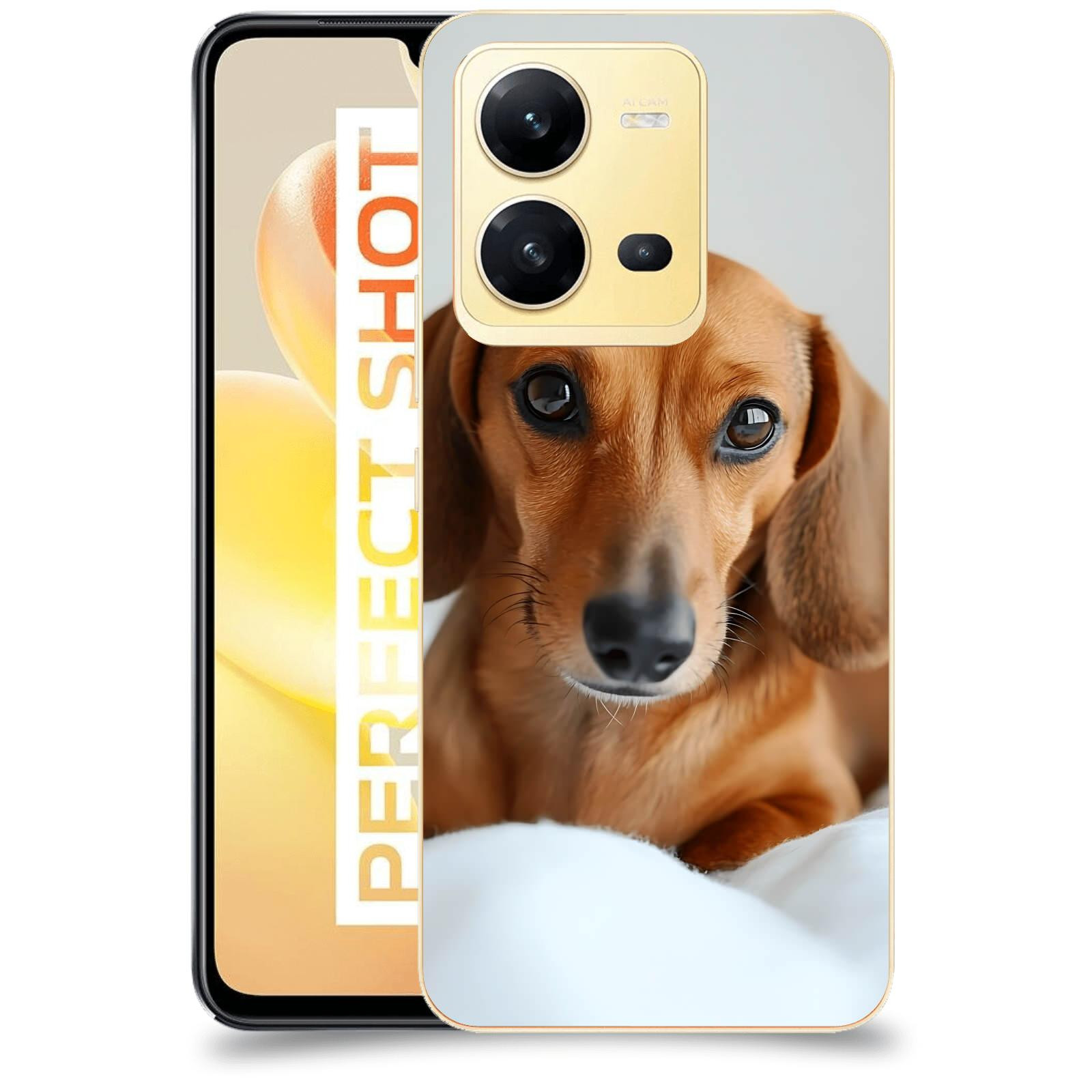 ACOVER Kryt na mobil Vivo X80 Lite - Dachshund II