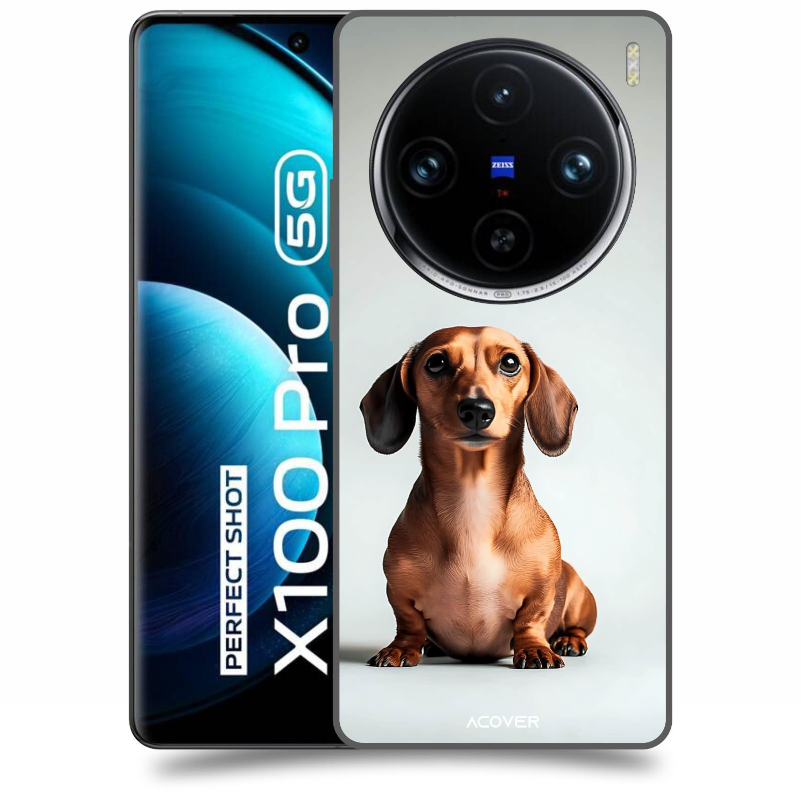 ACOVER Kryt na mobil Vivo X100 Pro - Dachshund III