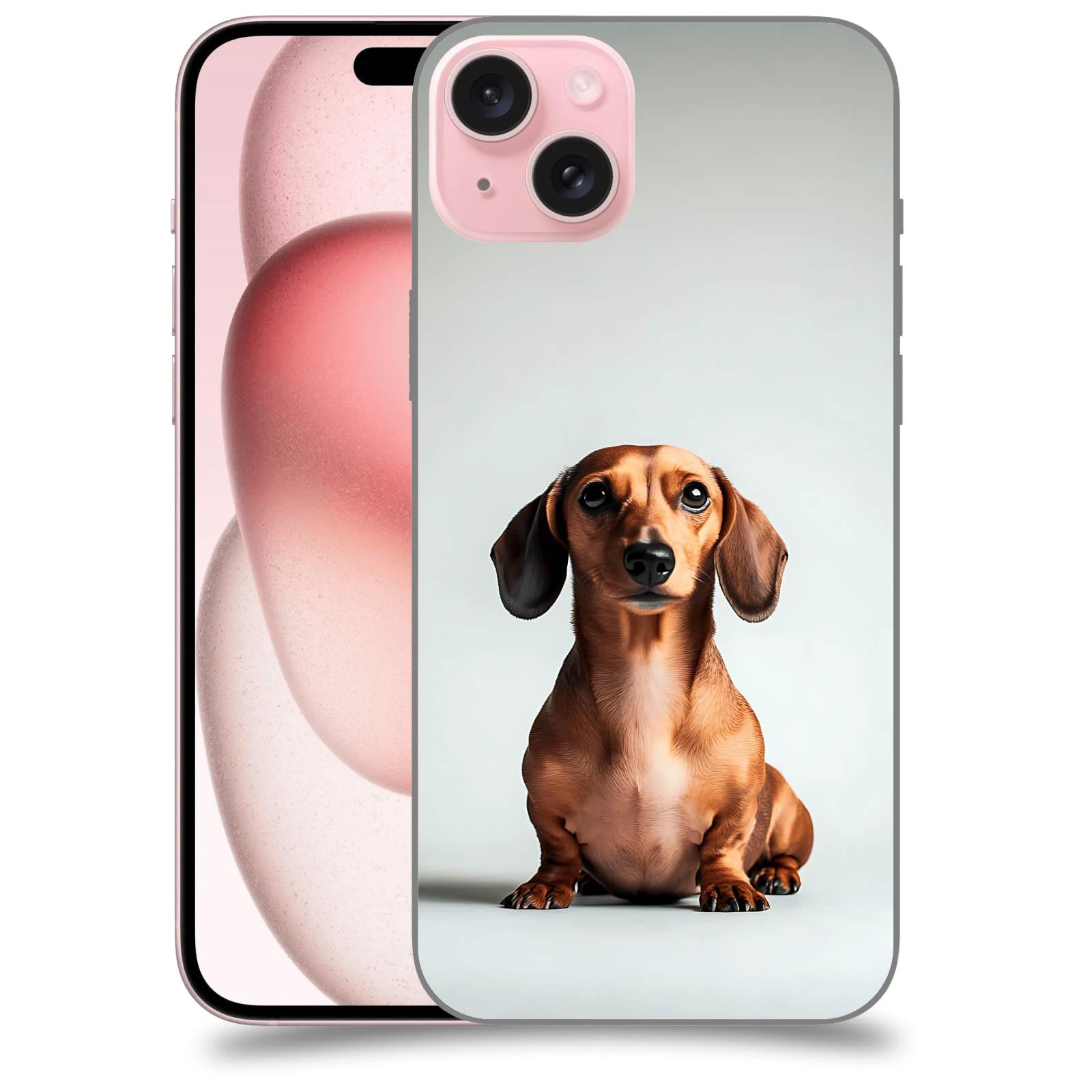 ACOVER Kryt na mobil Apple iPhone 15 plus - Dachshund III