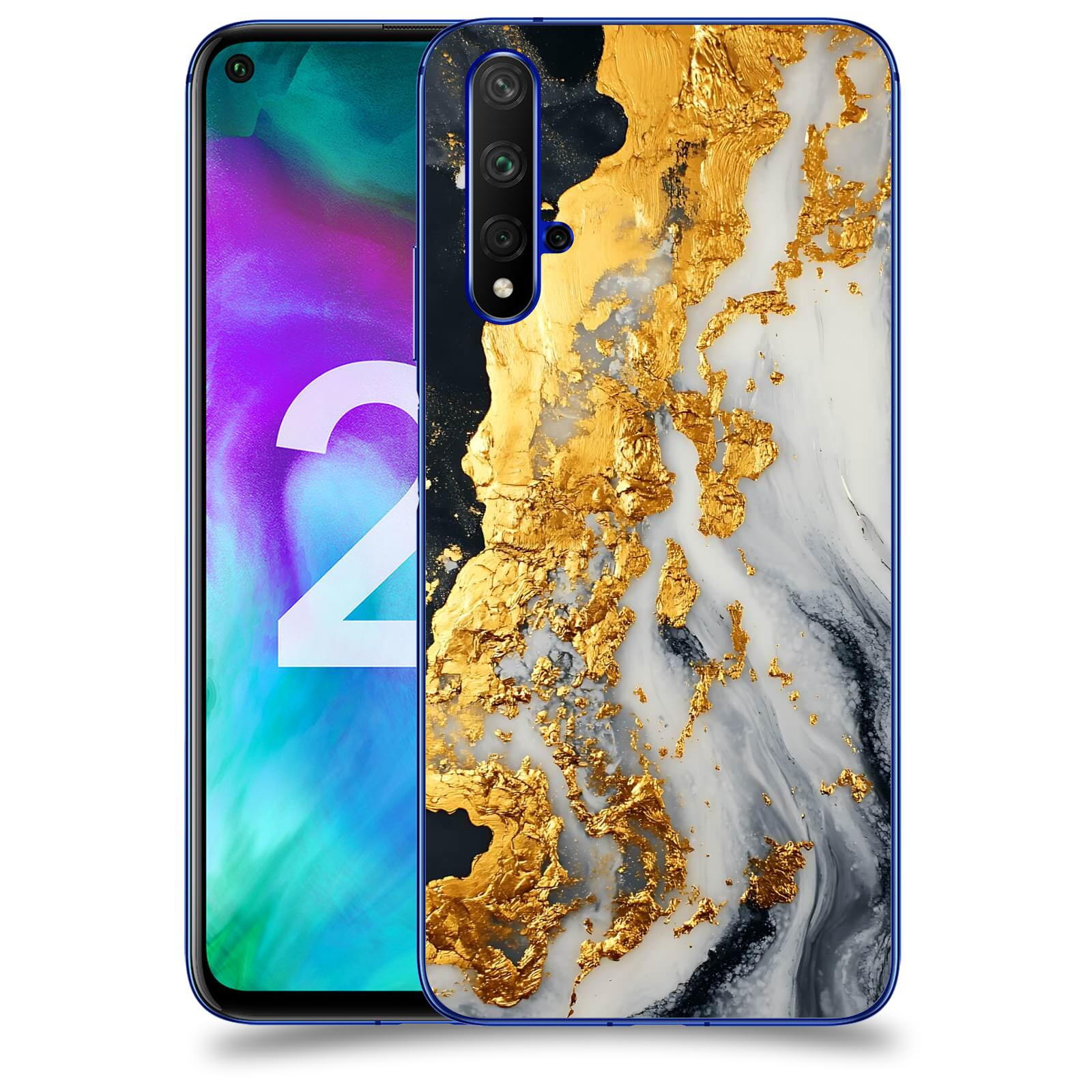 ACOVER Kryt na mobil Honor 20 - Marble II