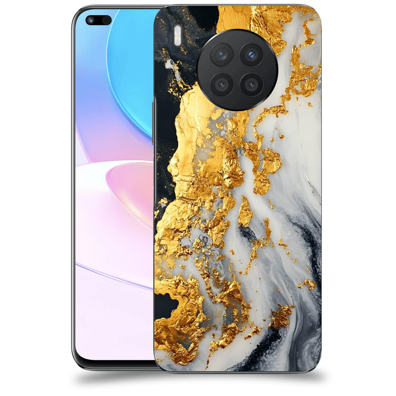 ACOVER Kryt na mobil Honor 50 Lite - Marble II