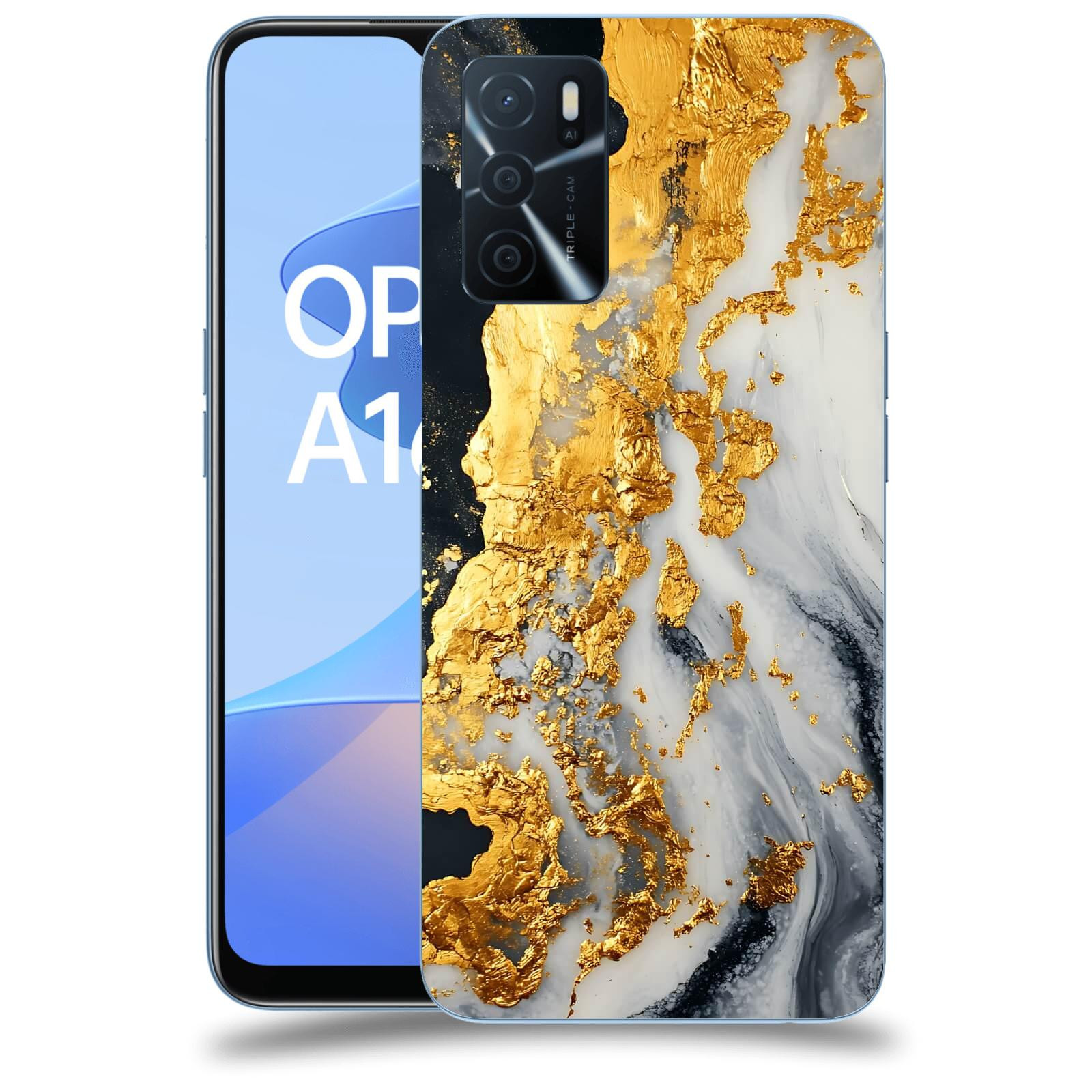 ACOVER Kryt na mobil OPPO A16s - Marble II