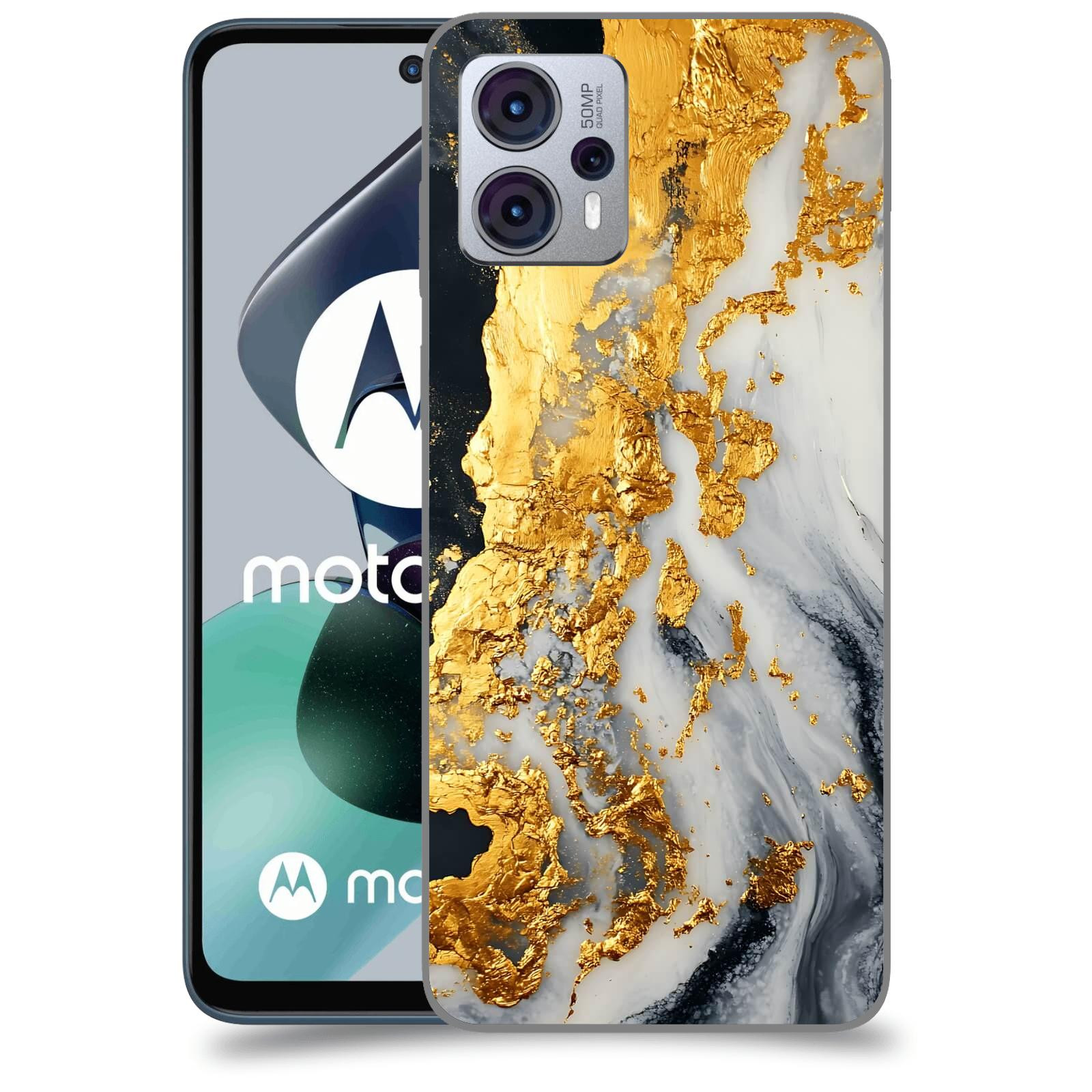 ACOVER Kryt na mobil Motorola Moto G23 - Marble II