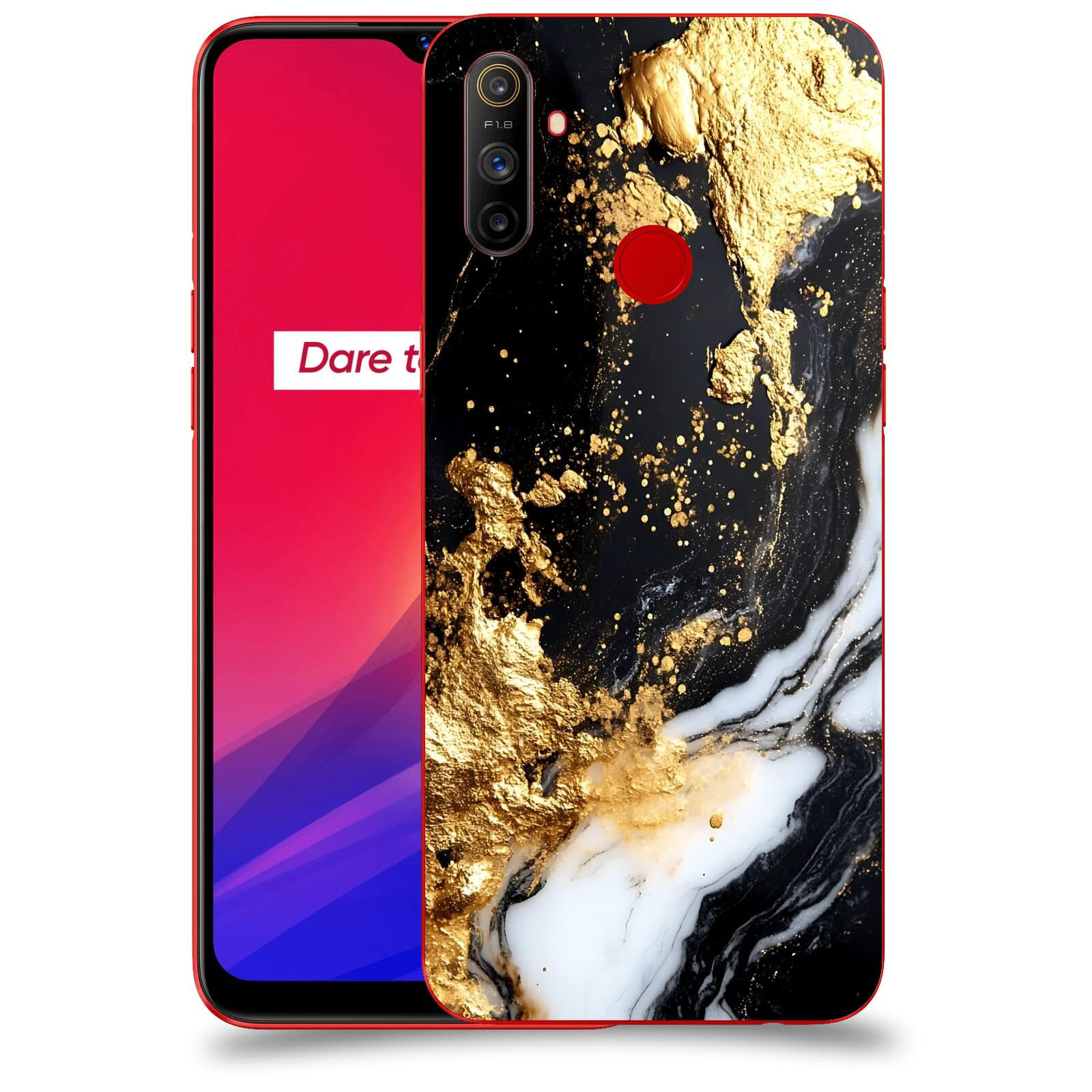 ACOVER Kryt na mobil Realme C3 - Marble III