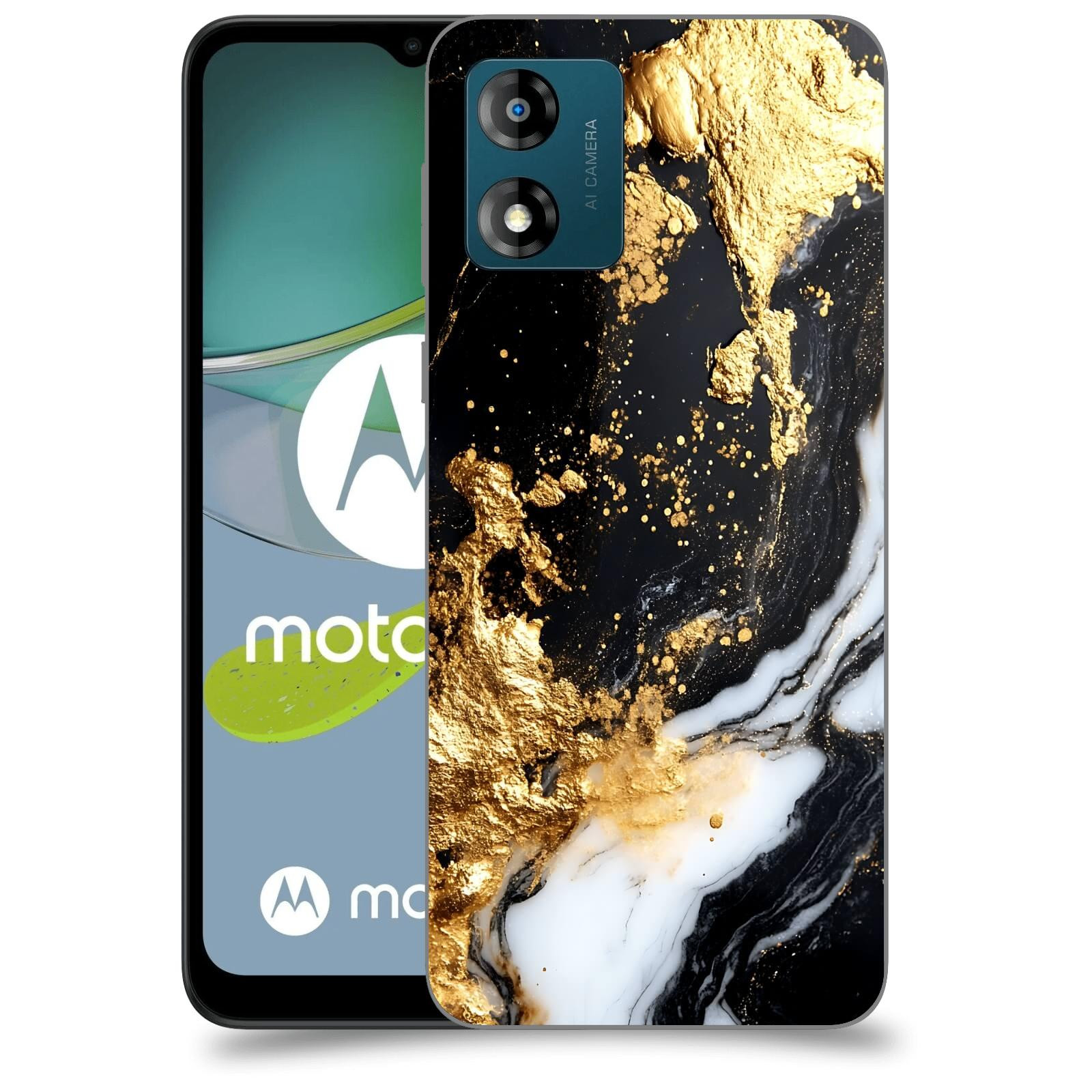ACOVER Kryt na mobil Motorola Moto E13 - Marble III