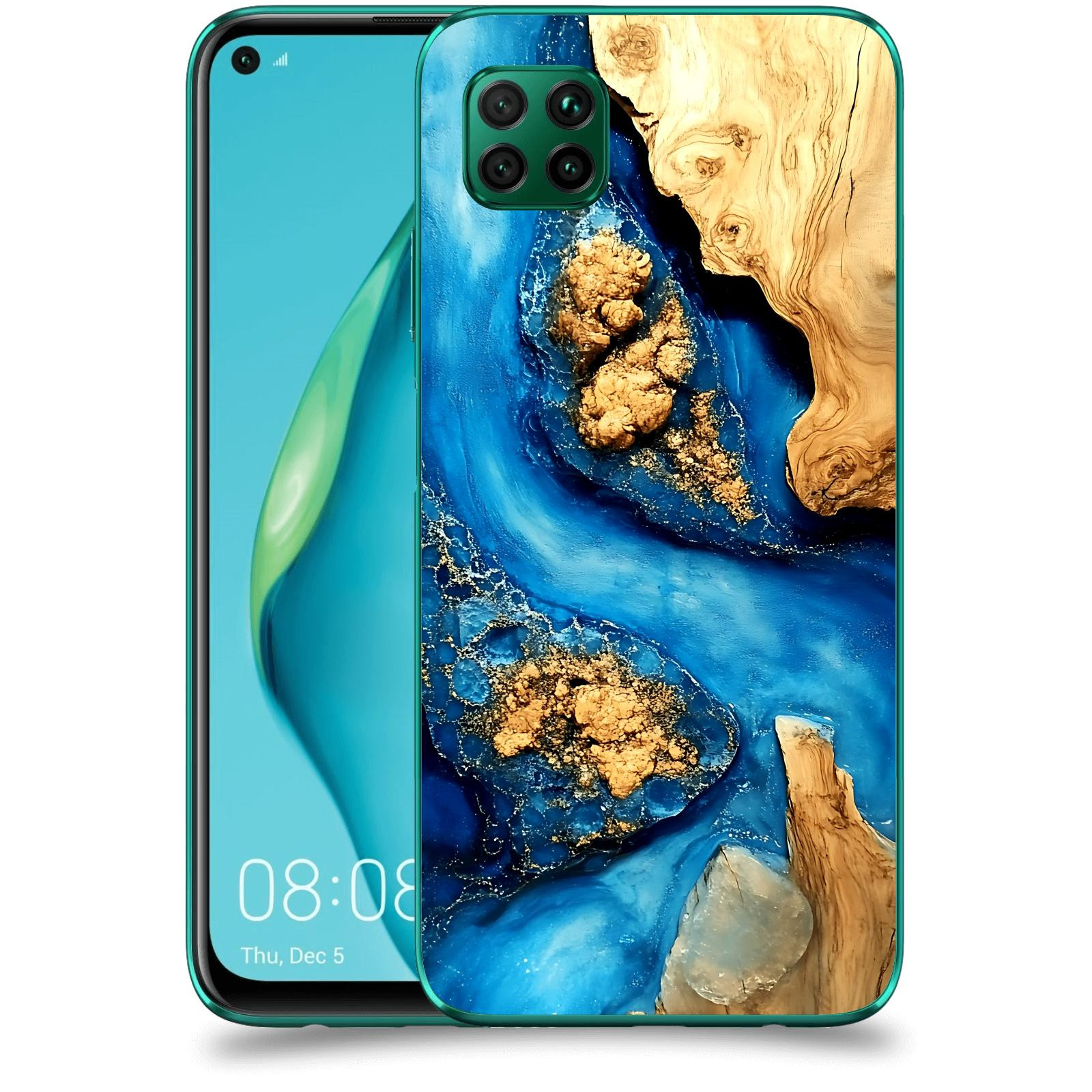 ACOVER Kryt na mobil Huawei P40 Lite - Deep Marine II