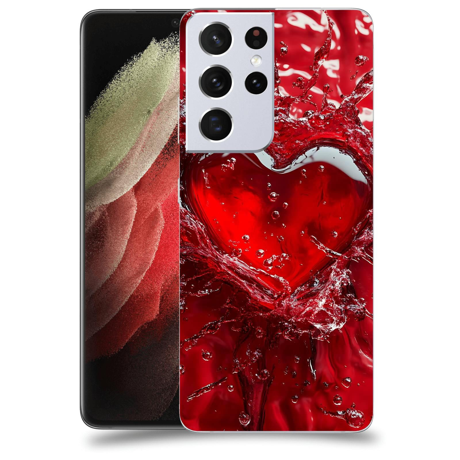 ACOVER Kryt na mobil Samsung Galaxy S21 Ultra 5G G998B - Love I