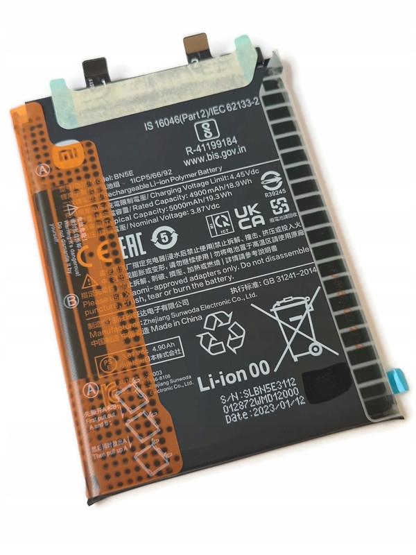 Org Nová originální baterie BN5E Xiaomi Redmi Note 12 Pro 4G 11 Pro X4 Pro
