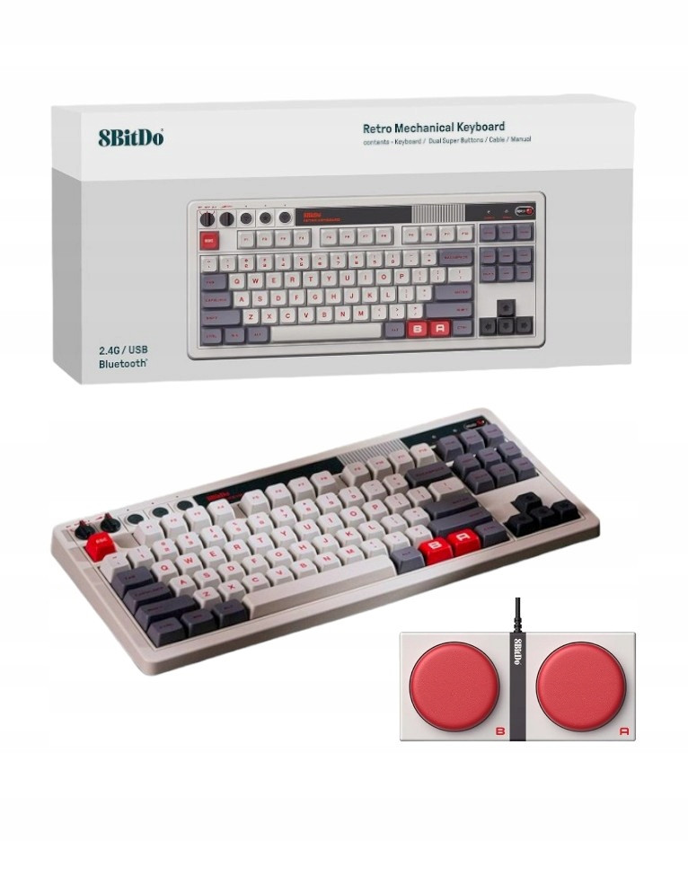 Mechanická Klávesnice 8BITDO Retro Bezdrátová Edice N Pc