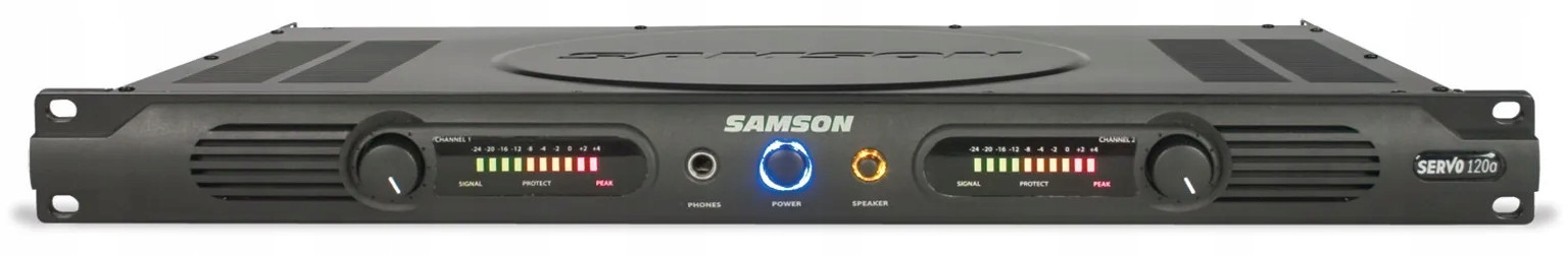 Samson Servo 120A výkonový zesilovač 60W 4ohm 120W 8ohm 1U tichý provoz bez wen