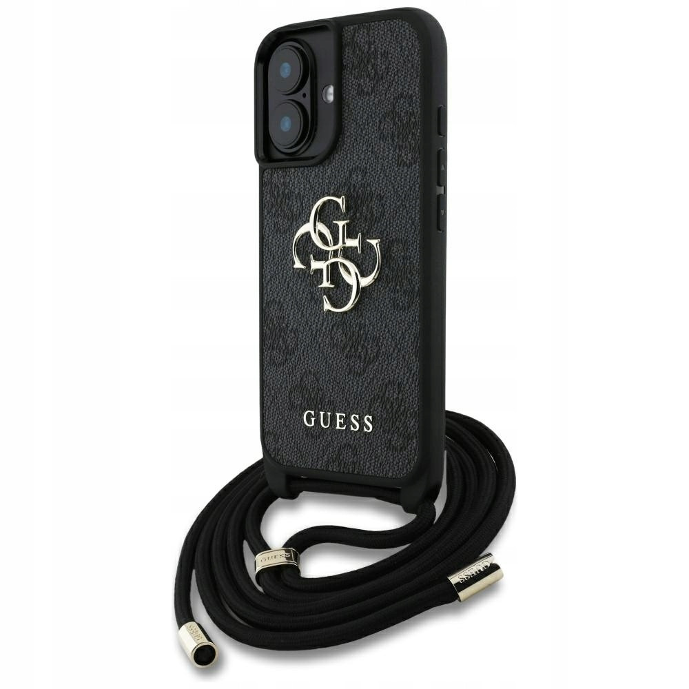 Guess 4G Crossbody pouzdro case +Šňůrka Vodítko přes rameno Krk iPhone 16 Plus