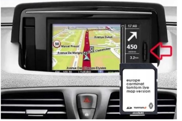 Mapa Gps Karta Tomtom Carminat Live Renault 11.25 2024/2025 Rychlostní Radary