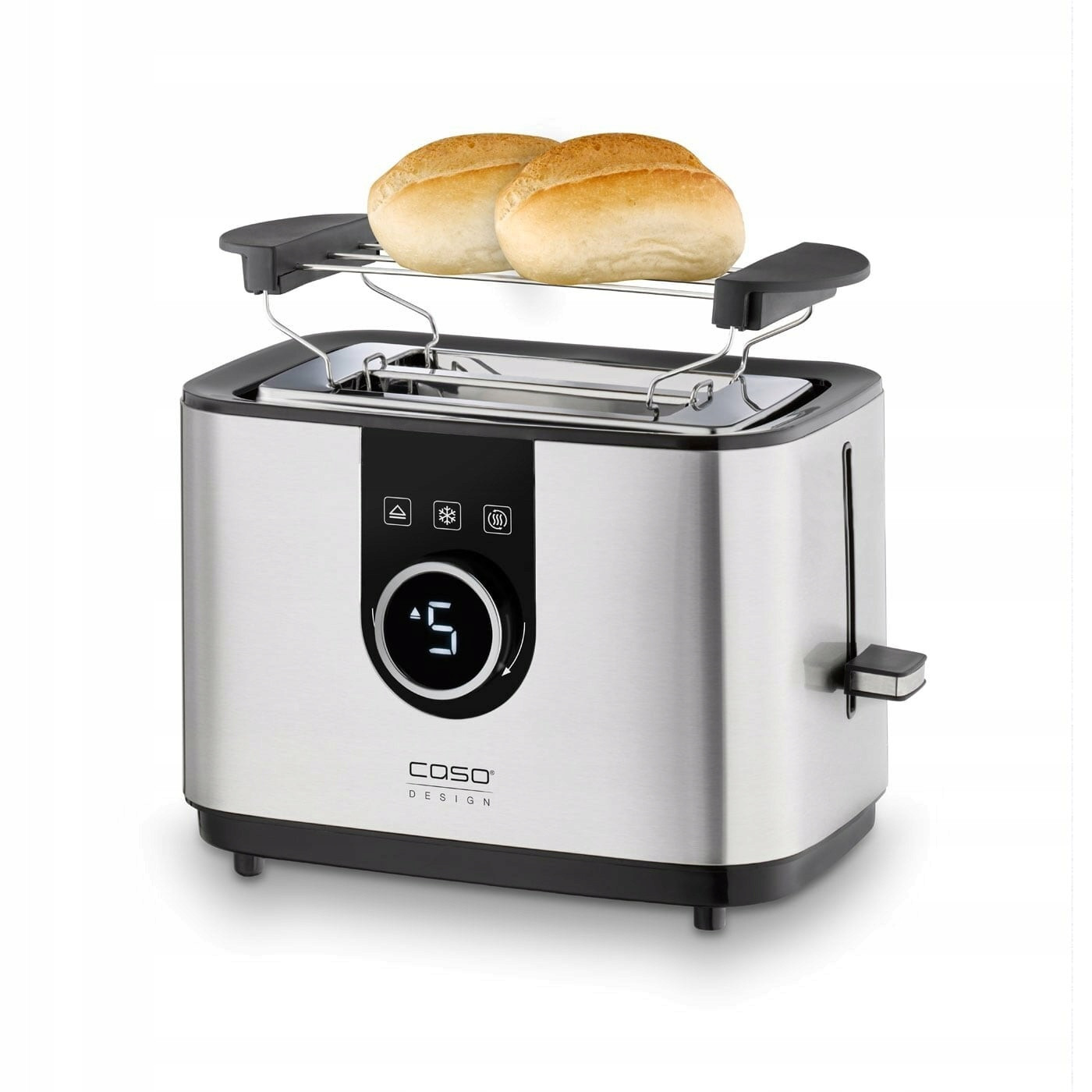 Caso Design Selection T2 LCD na 2 topinky, toustovač elektronický, displej