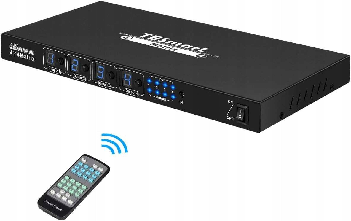 Kvm switch Ultra Hd 4K Hdmi 1.4 4X4 Hdcp 3D