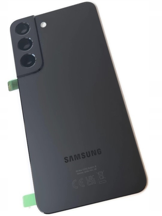 Org Klapka zadní kryt zadní kryt originál pro Samsung Galaxy S22 SM-S901 černá