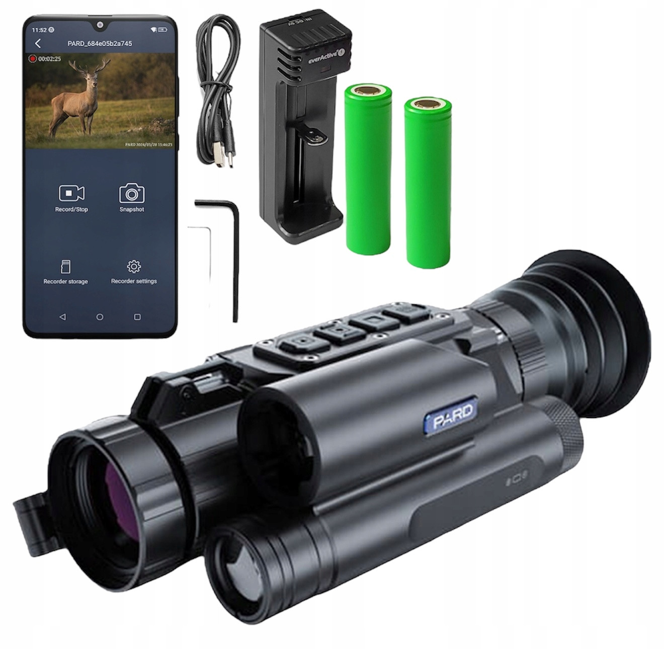 Zaměřovač nočního vidění s dálkoměrem Pard NV008SP2-850/70/F Set