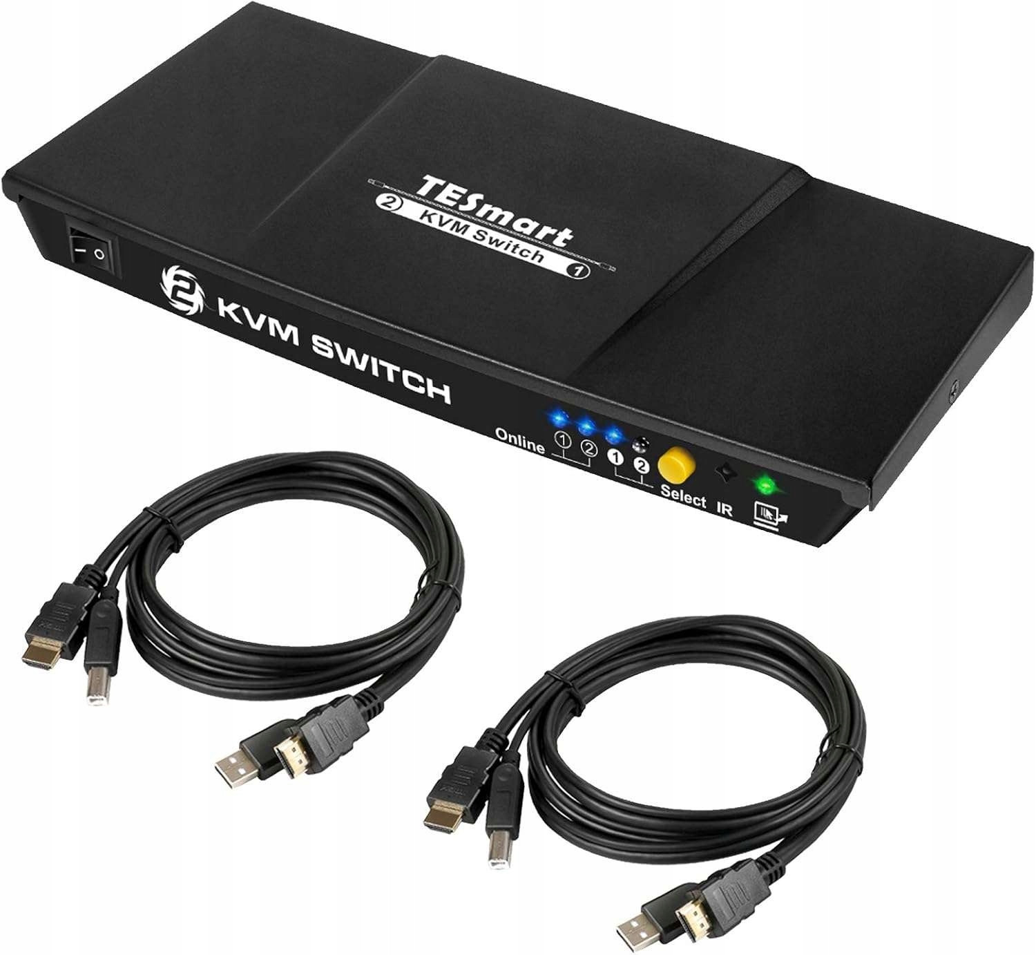 Kvm switch 4K Ultra Hd 3840x2160@30Hz 2x Hdmi Usb 2.0