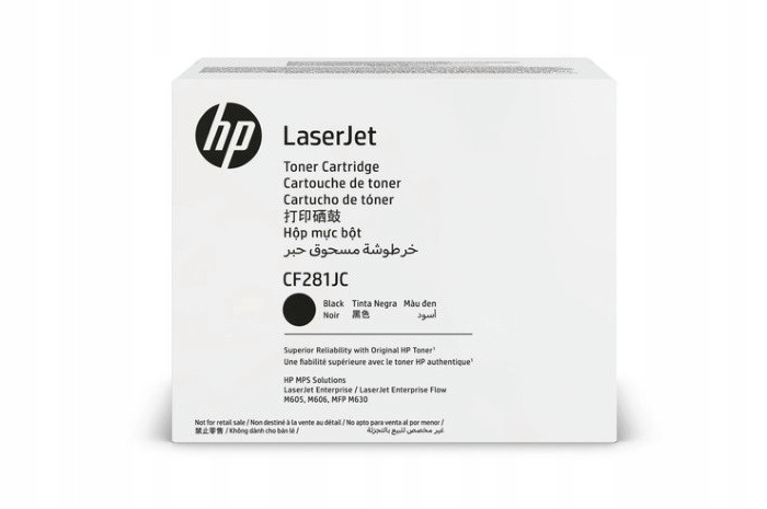 Originální Toner Černý Hp LaserJet Enterprise M605, M606, 81JC CF281JC