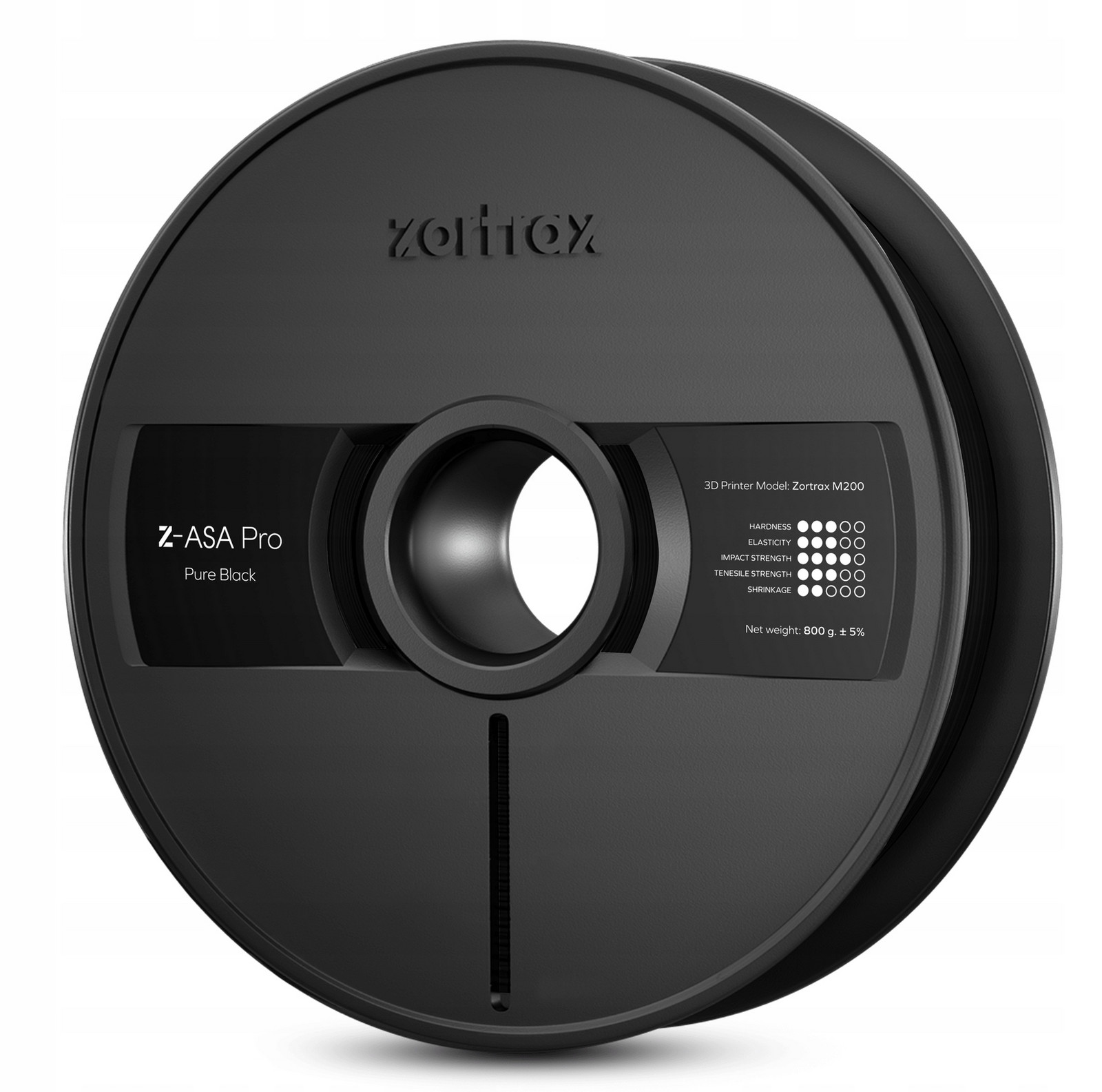 Filament Zortrax Z-asa Pro 1,75mm 800g Deep Black