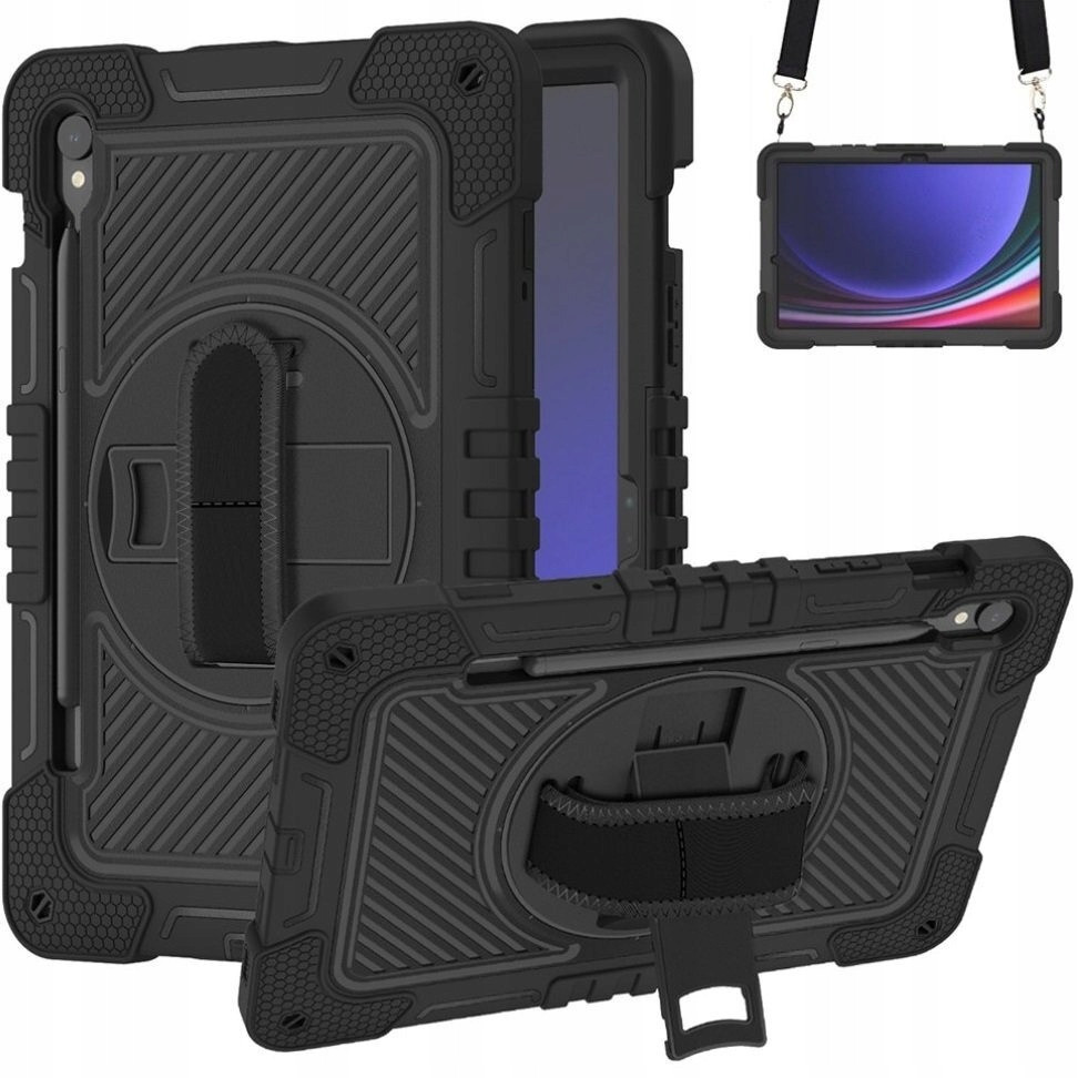 Pouzdro Pancéřové Pro Samsung Galaxy Tab S9 Pouzdro Case S Ramenním Popruhem