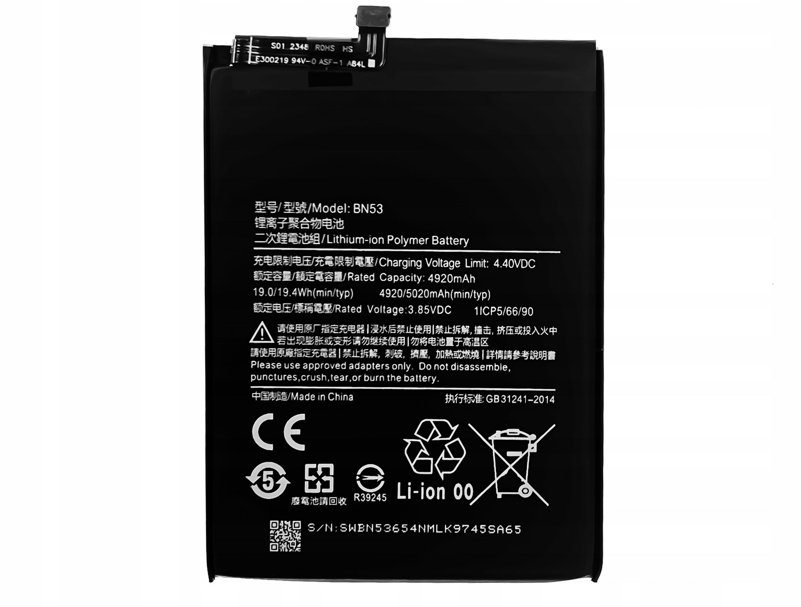 Nová baterie Akumulátor 5020 mAh pro Xiaomi Redmi Note 10 Pro, 10 Pro Max