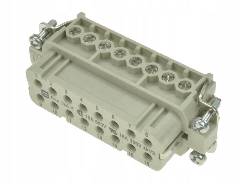 Zásuvka Han A 16 pin 16A 250V IP65 Harting