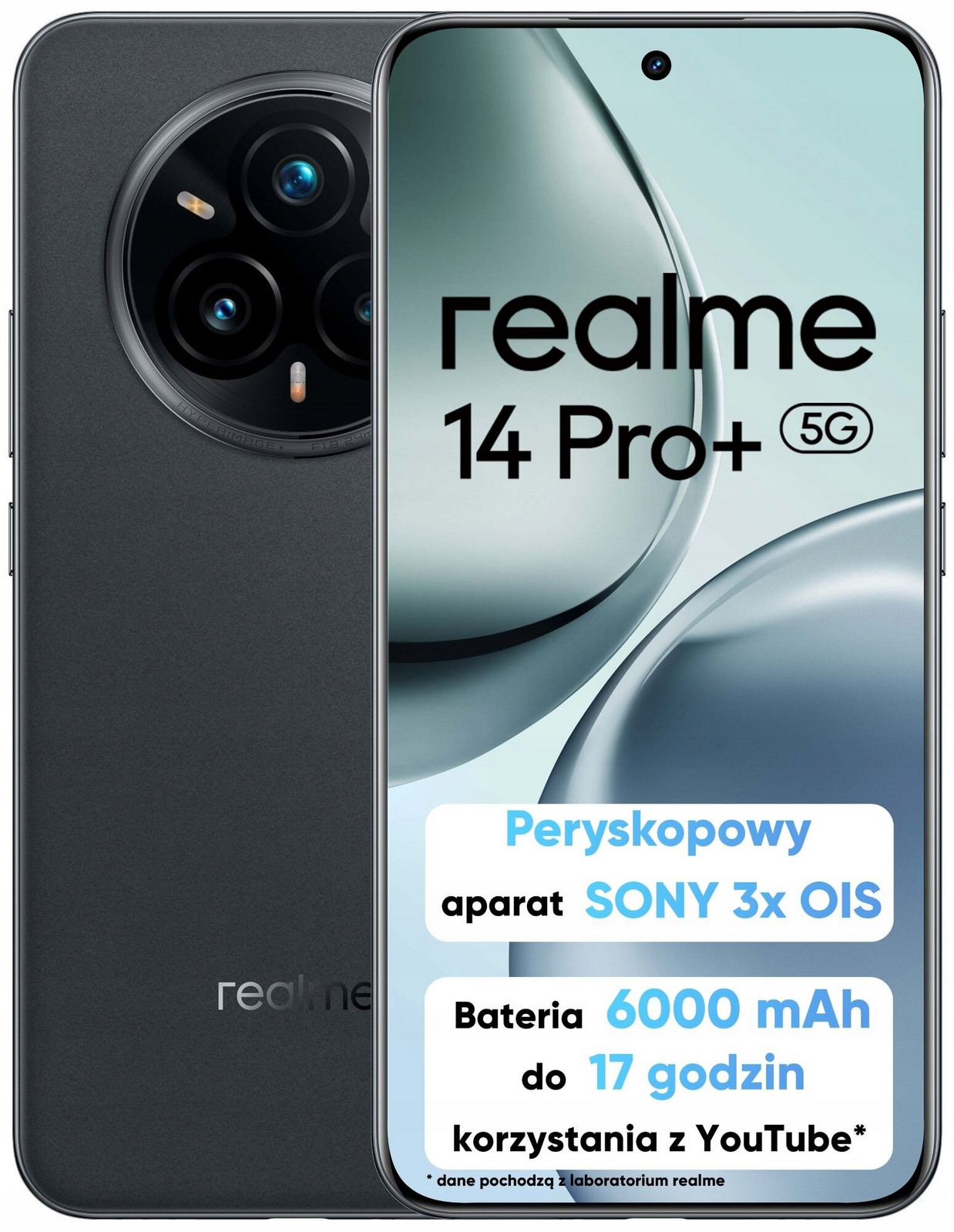 Smartphone realme 14 Pro+ 5G 12/512GB Dual Sim Nfc Oled Šedý Suede Grey