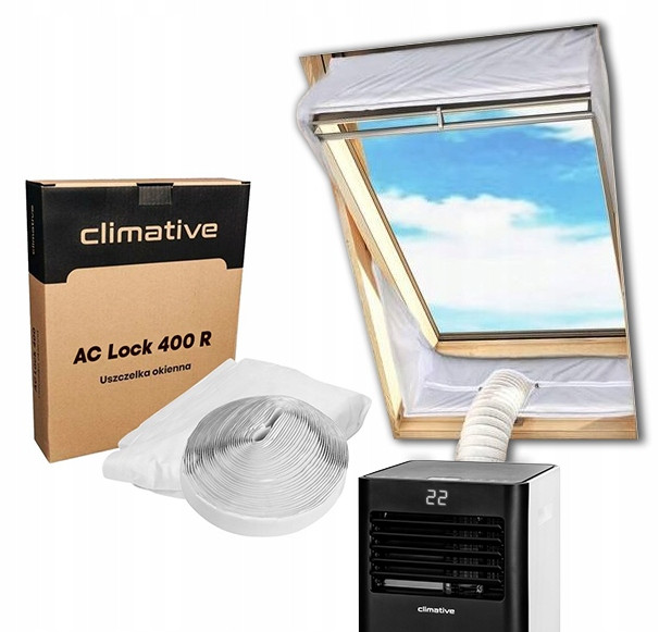 Okenní těsnění Climative na střešní okno pro mobilní klimatizaci 4m