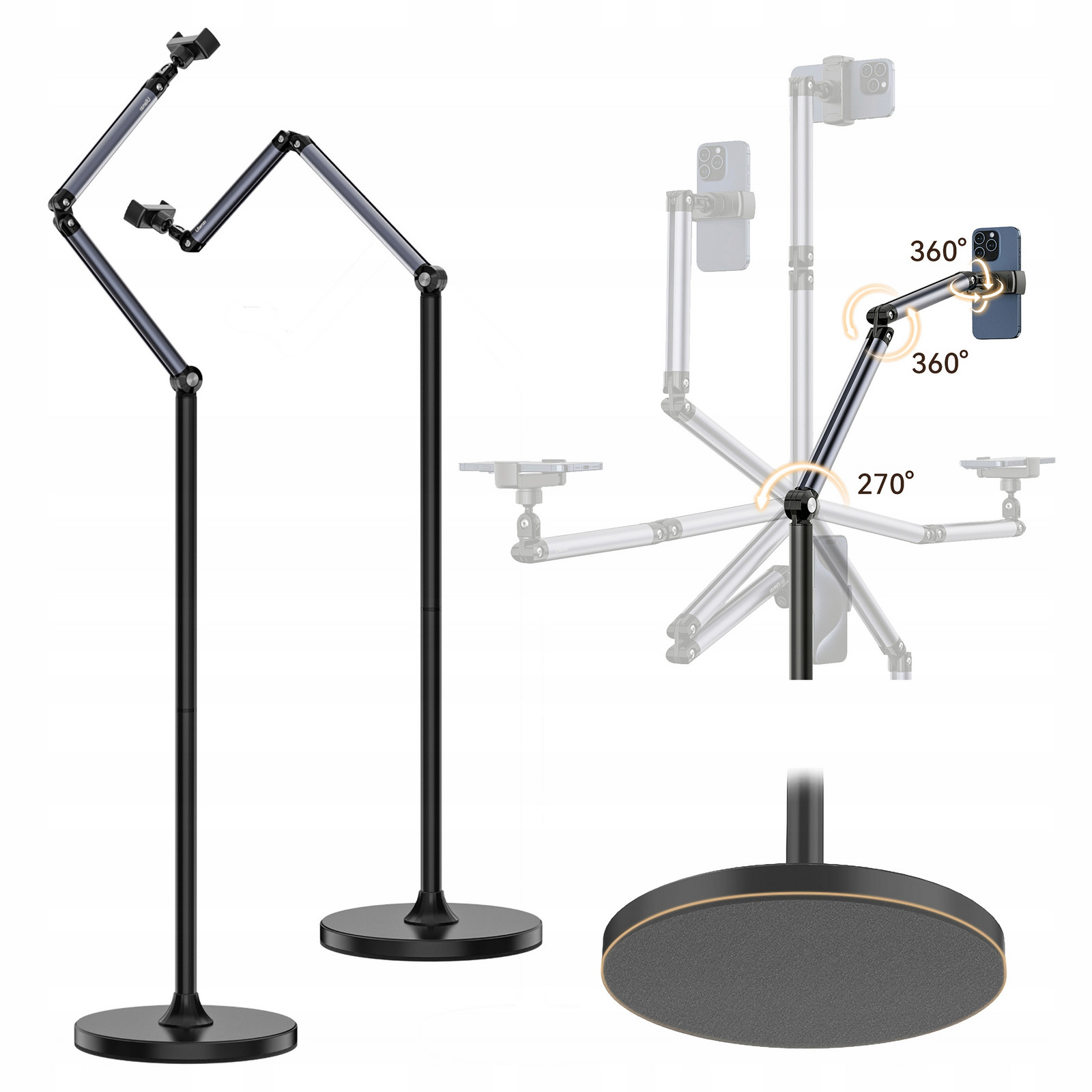 Podlahový „těžký“ a stabilní stativ Ulanzi TH07 s držákem pro smartphone