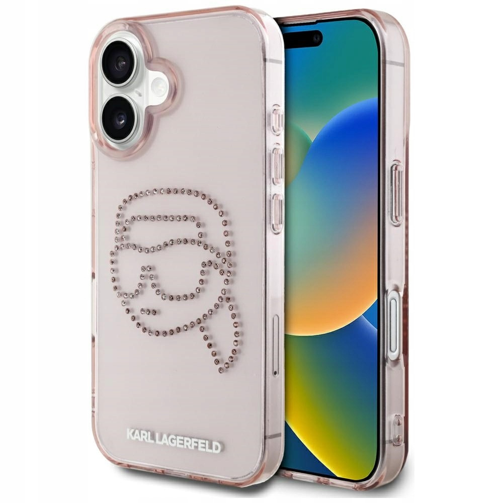 Karl Lagerfeld IML Rhinestones pouzdro Ochranný kryt case zadní pro iPhone 16