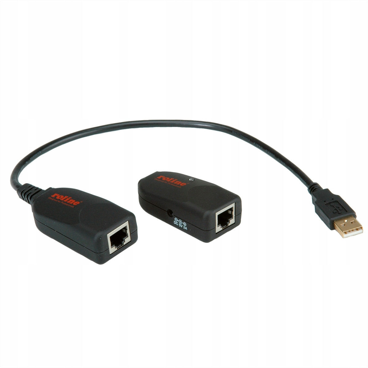 Roline Prodlužovací kabel Usb 2.0 přes RJ45, max. 50m