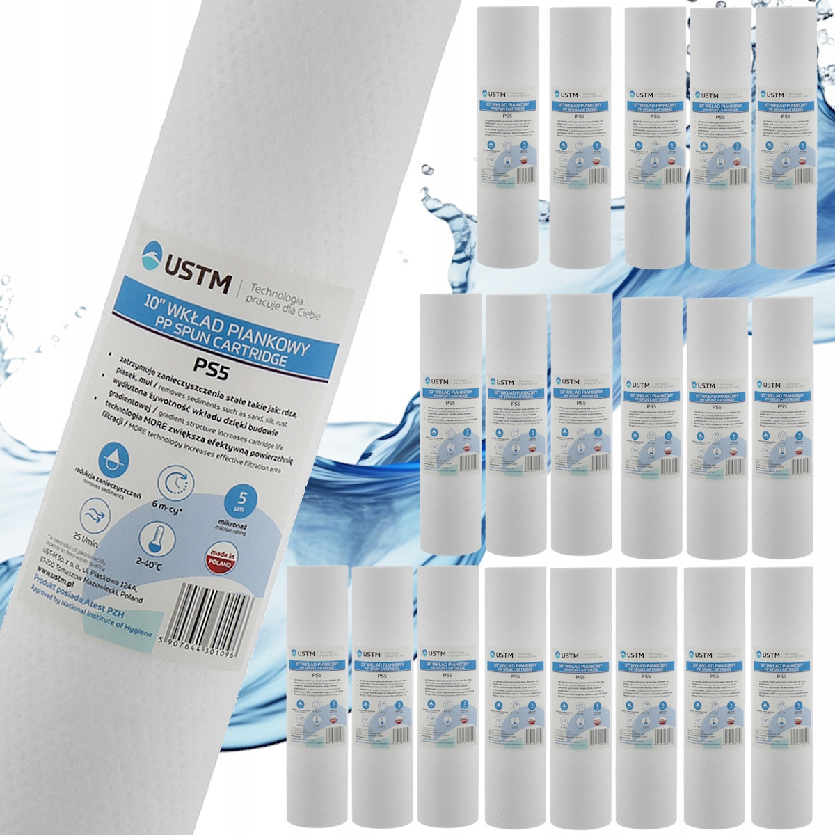 20x Vodní filtr náplň 10