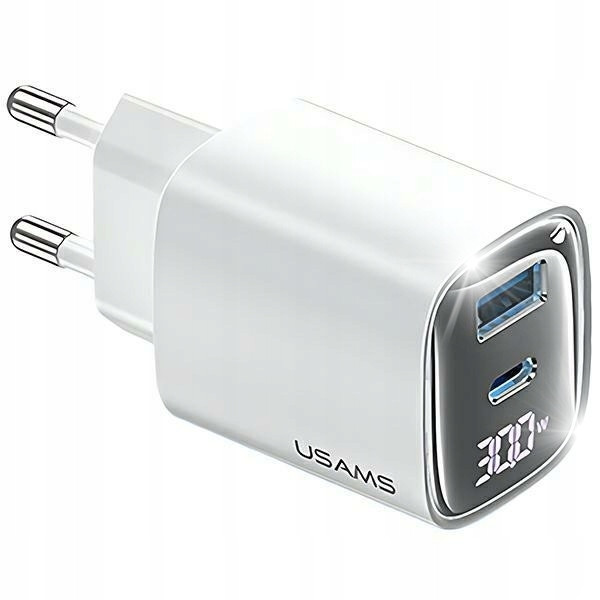 Nabíječka do sítě 30W GaN Usb-c/usb-a Fast Charging XC Series bílá