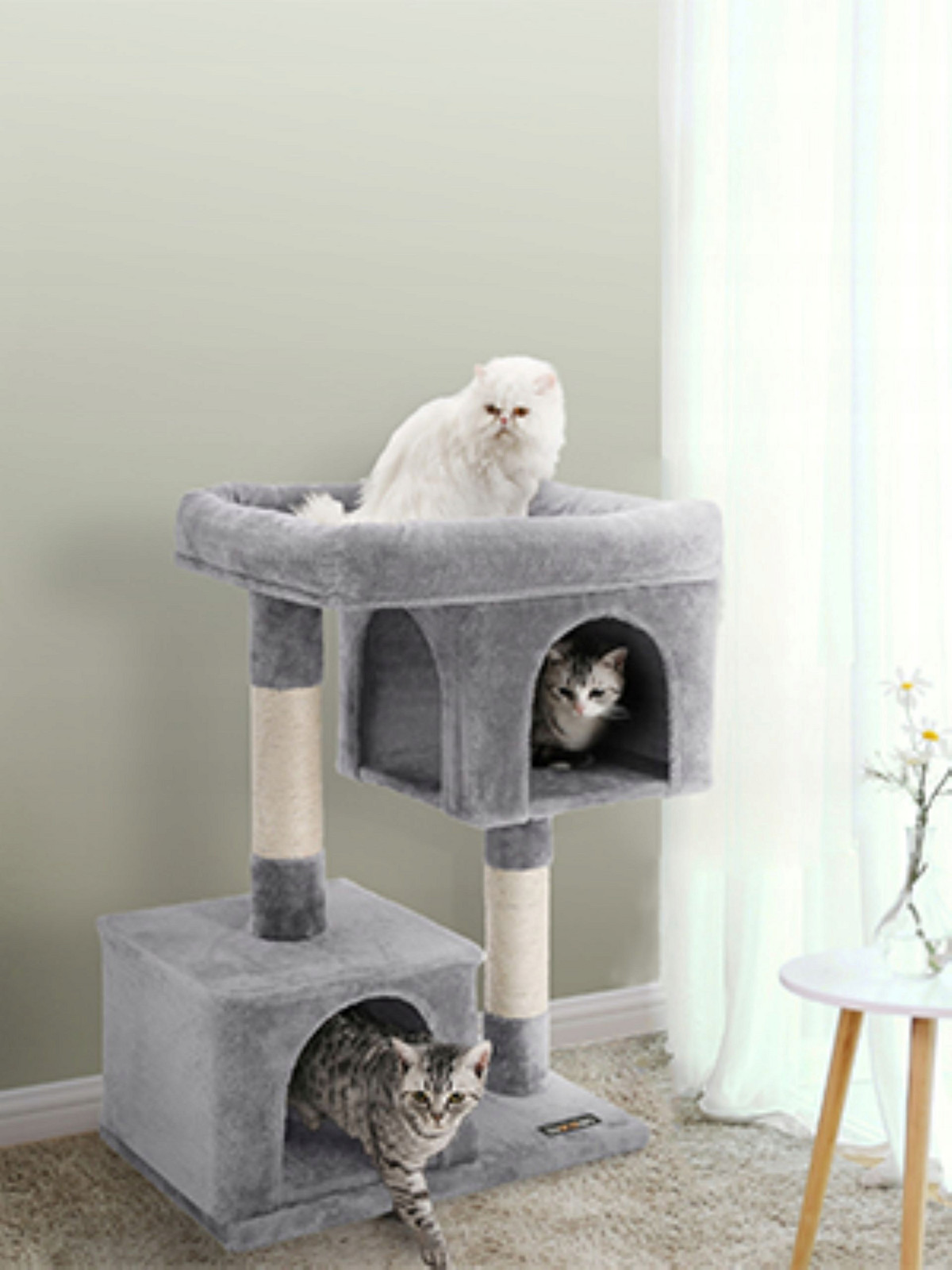 Škrabadlo nízké, škrabadlo vysoké, pelíšek, škrabací sloupek, věž Feandrea