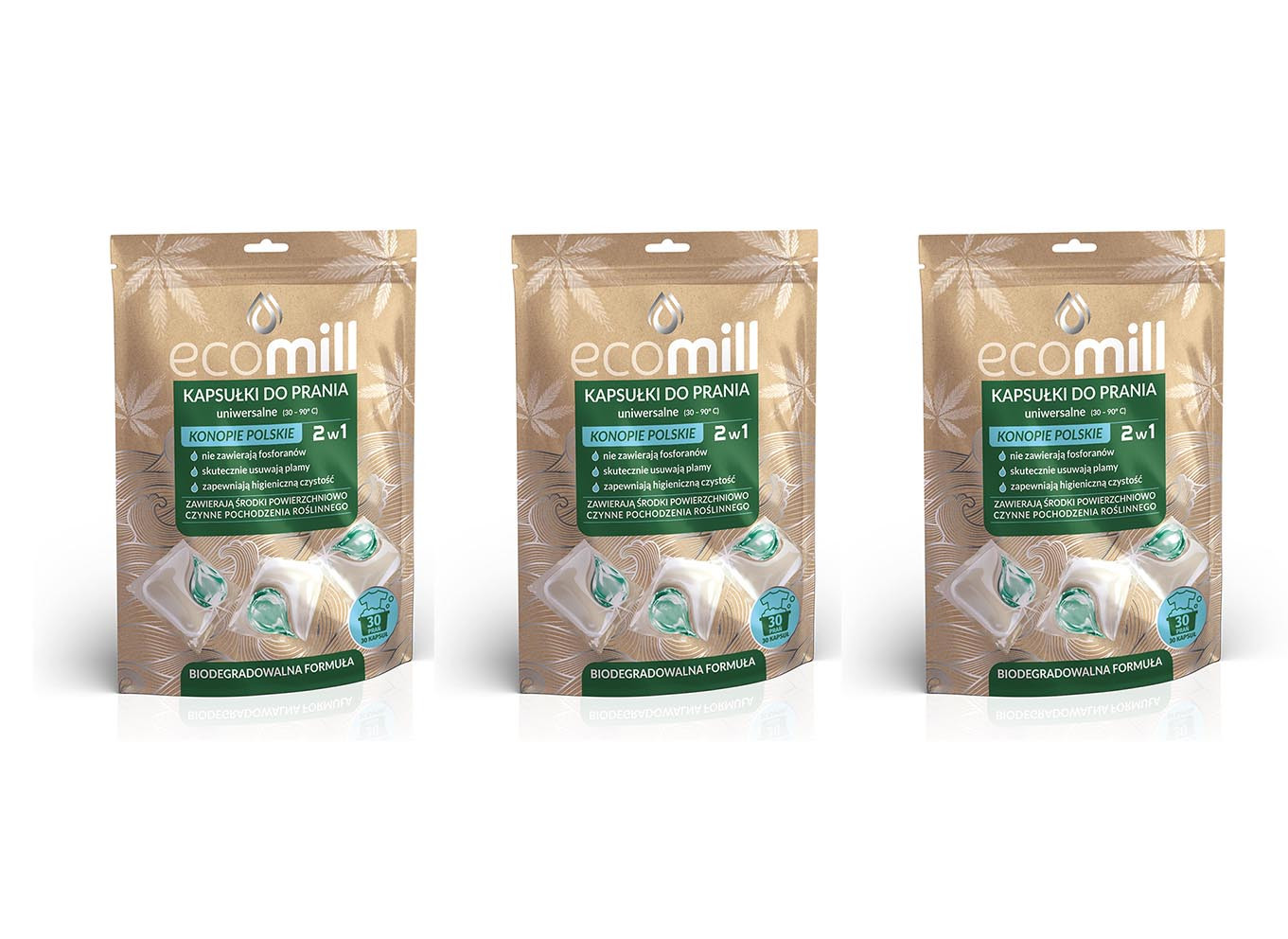 Kapsle na praní Ecomill 30 ks