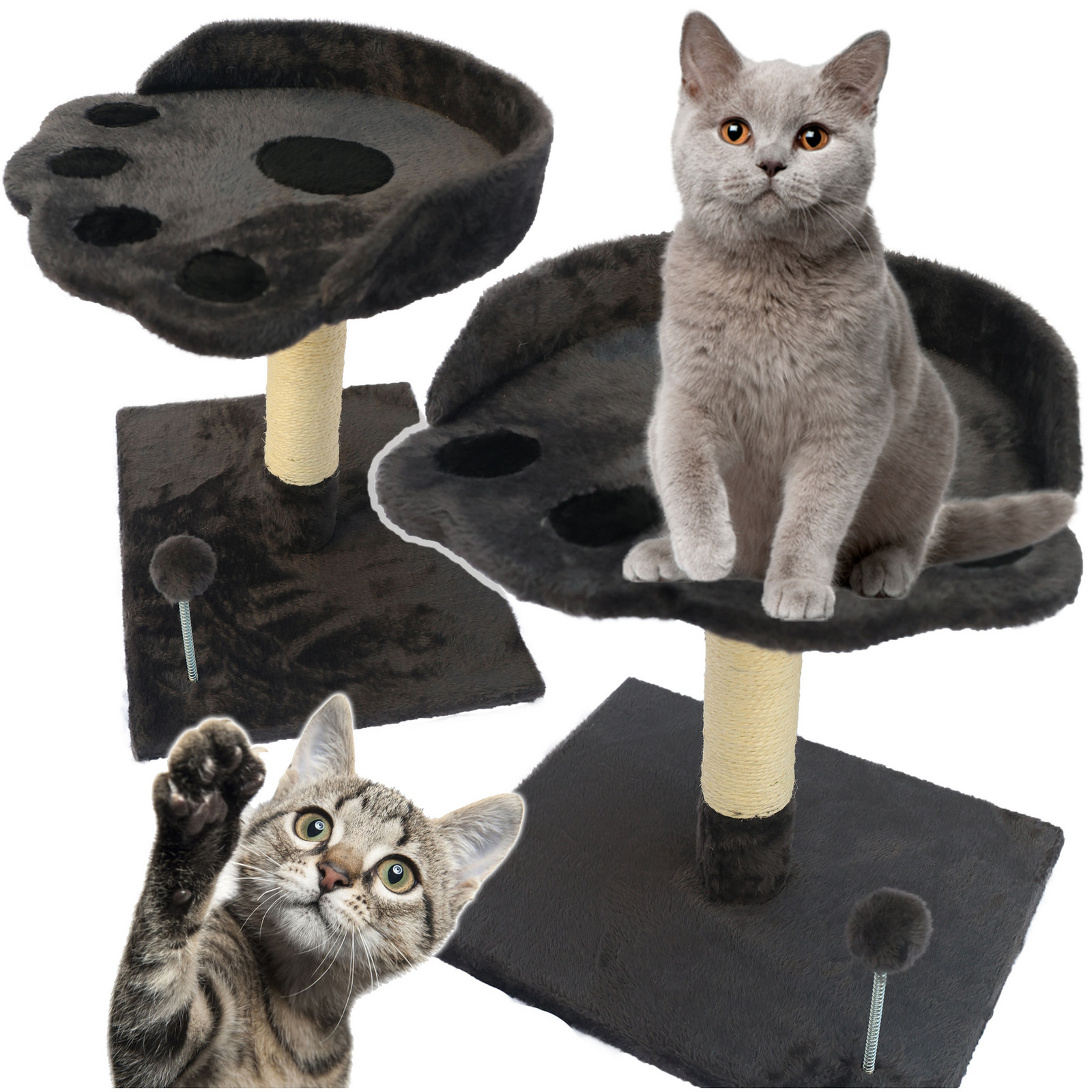 ND32_ZW2F ZW2F Škrabadlo Pro Kočky Visko Věž, Tlapka