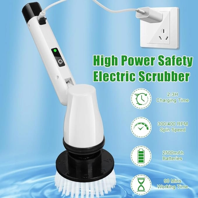 Bezdrátový elektrický čisticí kartáč s vyměnitelnými hlavicemi7v1