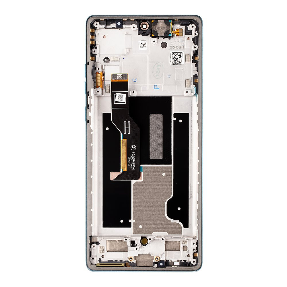 LCD display + dotyková deska + přední kryt pro Motorola Edge 50 Fusion, forest blue (Service Pack)