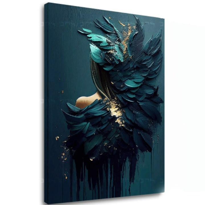Moderní obrazy na plátně - Ženský dotek andělské krásy 40x50 cm