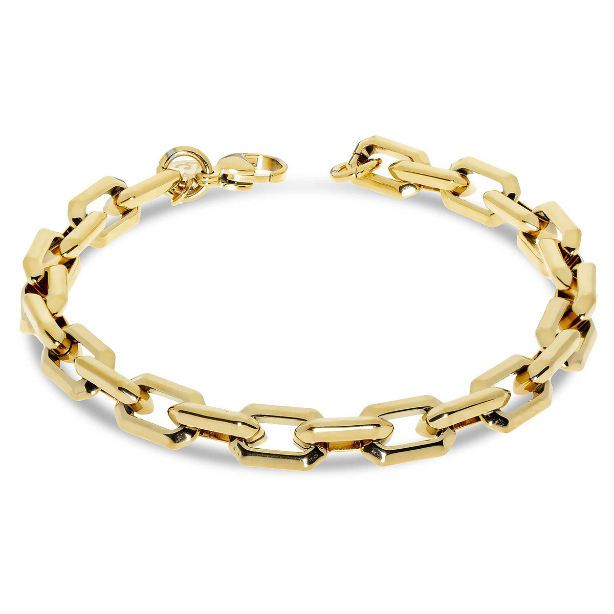 Liu Jo Výrazný pánský náramek z pozlacené oceli MLJ431