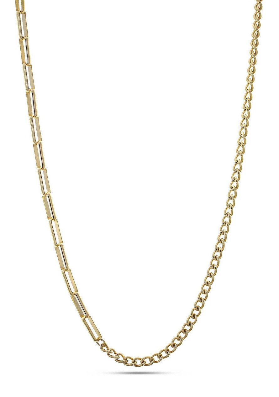 Liu Jo Pozlacený pánský náhrdelník z oceli MLJ442