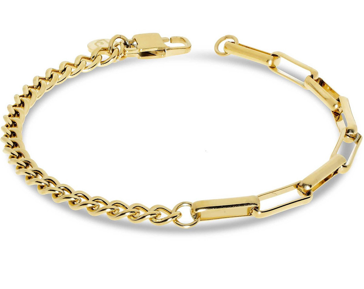 Liu Jo Fashion pozlacený náramek pro muže MLJ443