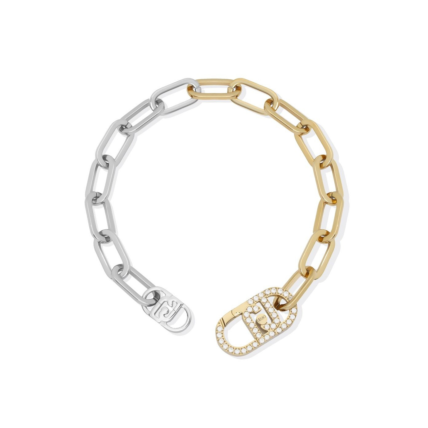 Liu Jo Výrazný bicolor náramek s krystaly LJ2809