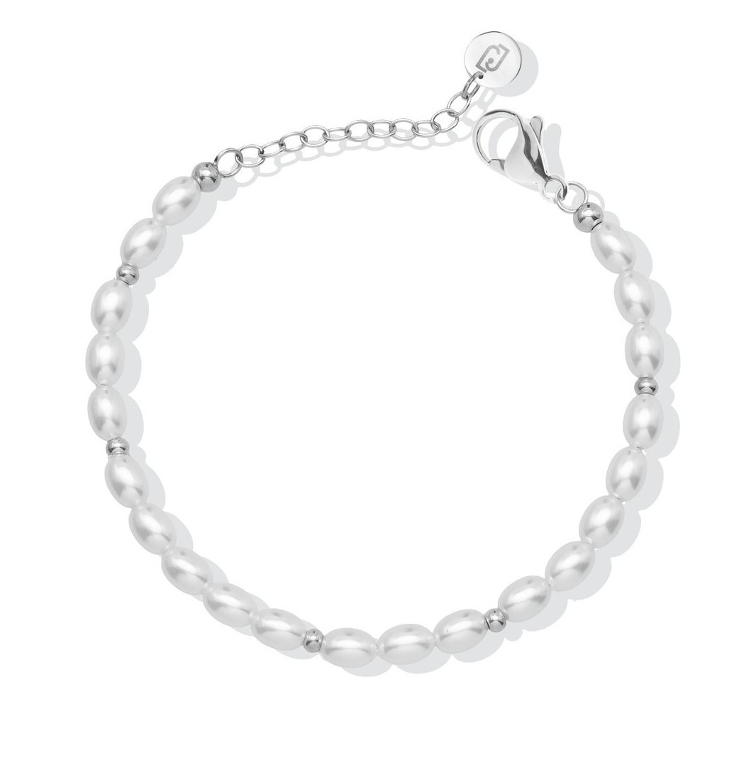 Liu Jo Ocelový náramek se syntetickou perlou LJ2847