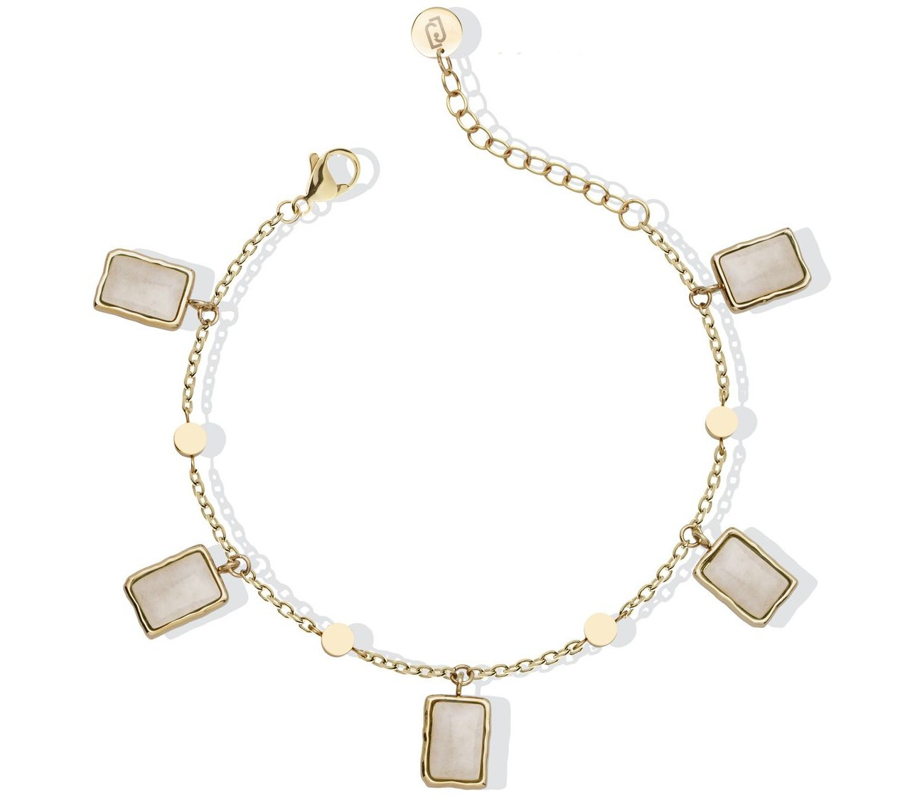 Liu Jo Půvabný ocelový náramek s přívěsky LJ2858