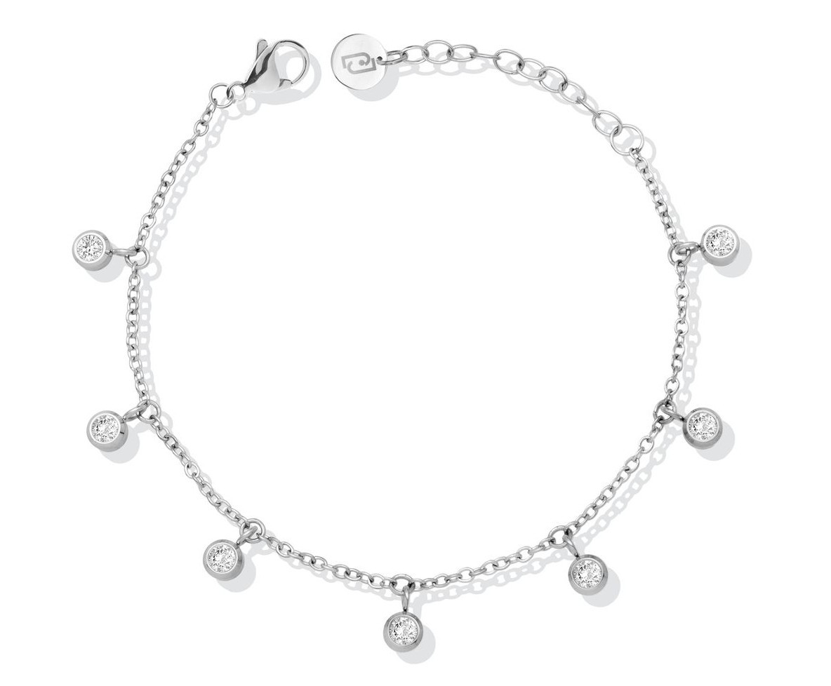 Liu Jo Nadčasový ocelový náramek s krystaly LJ2925