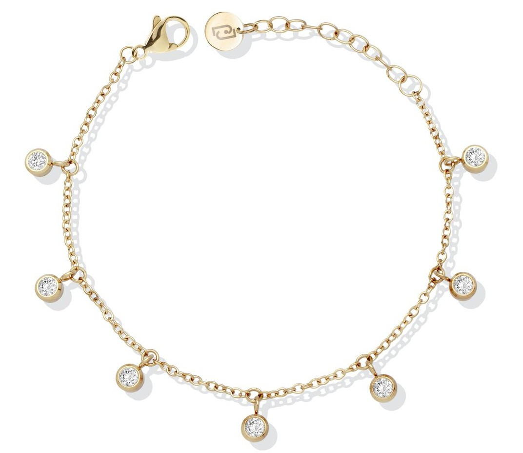 Liu Jo Pozlacený ocelový náramek s krystaly LJ2924