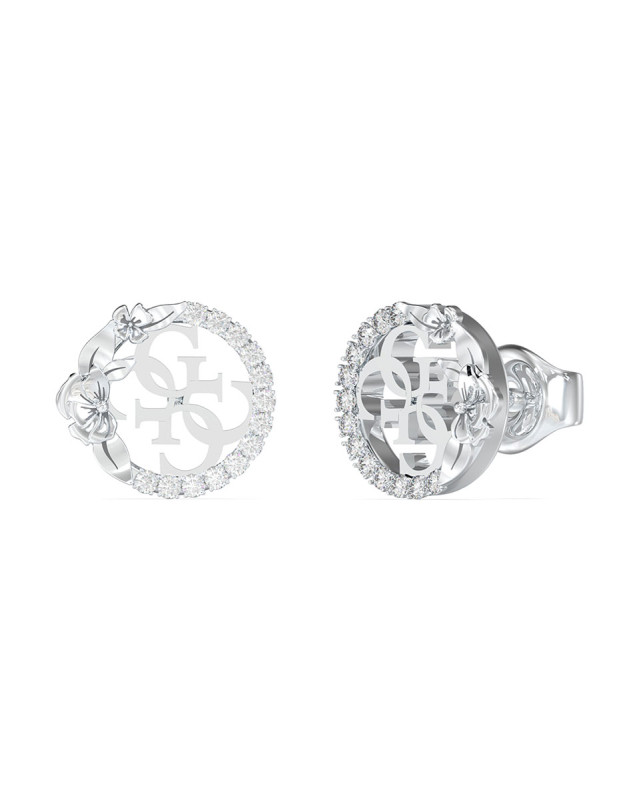 Guess Ocelové peckové náušnice 4 Love JUBE05041JWRHT/U