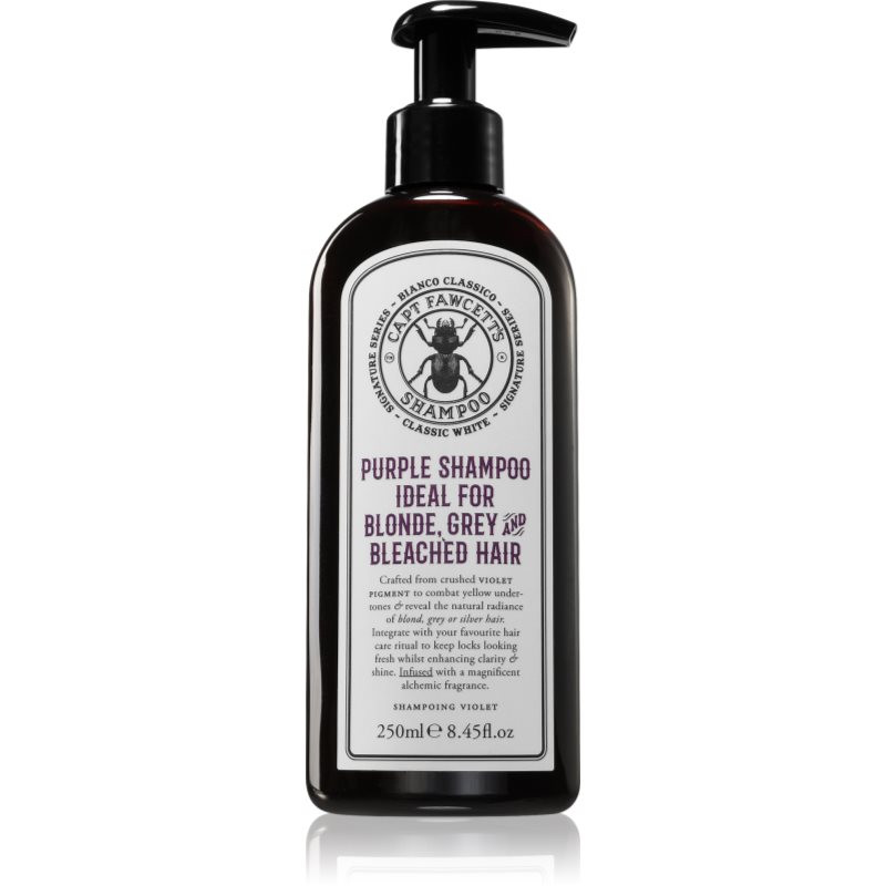 Captain Fawcett Shampoo Purple fialový tónovací šampon pro šedivé vlasy 250 ml